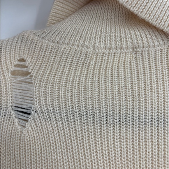 Revolve lovers + friends Keeney wool blend crochet knit distress Dress size xxs - Picture 8 of 15